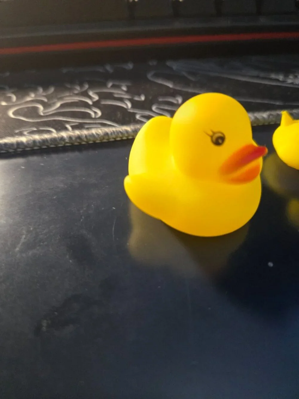 Rubber and 3d printed ducks